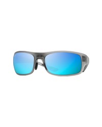 Maui Jim Big Wave 67mm Polarized Wraparound Sunglasses