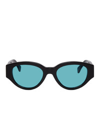 RetroSuperFuture Black And Blue Drew Mama Sunglasses