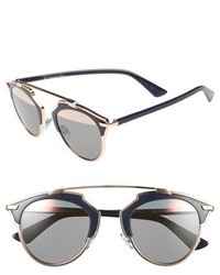 Christian Dior Dior So Real 48mm Brow Bar Sunglasses Black Havana
