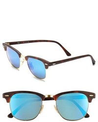 Ray-Ban Flash Clubmaster 51mm Sunglasses