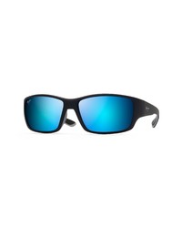 Maui Jim Local Kine 61mm Polarized Wraparound Sunglasses