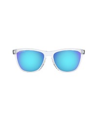 Oakley Prizm 54mm Rectangular Sunglasses In Crystal Clearprizm Sapphire At Nordstrom