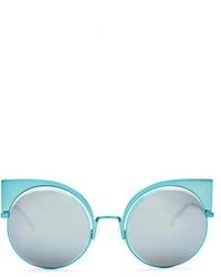 Fendi Round Frame Metal Sunglasses