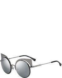 Fendi Runway Mirrored Cutout Sunglasses