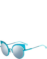 Fendi Runway Mirrored Cutout Sunglasses