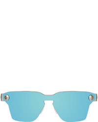 Oakley Silver Blue Lugplate Sunglasses