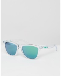 Oakley Square Frogskin Sunglasses With Green Flash Lens