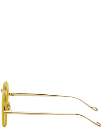 Loewe Yellow Round Sunglasses