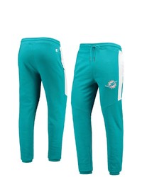 STARTE R Aquawhite Miami Dolphins Goal Post Fleece Pants