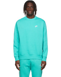 Nike Blue Cotton Sweatshirt