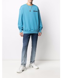 Moschino Logo Patch Funnel Neck Jumper