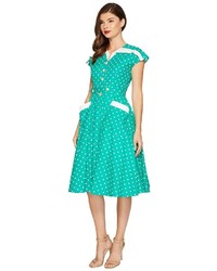 Unique Vintage Cap Sleeve Hedda Swing Dress Dress