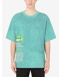 Dolce & Gabbana Road Sign Print Cotton T Shirt