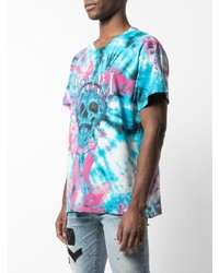 Amiri Skull Print Tie Dye T Shirt