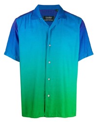 Aquamarine Tie-Dye Short Sleeve Shirt