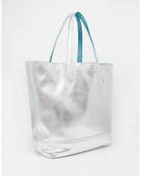Pauls Boutique Pauls Boutique Chloe Reversible Tote In Teal Silver