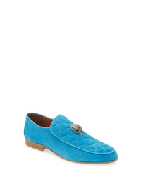 Aquamarine Velvet Loafers