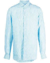 Xacus Bold Striped Linen Shirt