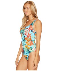 Tommy Bahama Floriana Reversible Laced Back One Piece Swimsuit Swimsuits One Piece