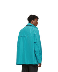 Balenciaga Blue Technical Faille Windbreaker Jacket