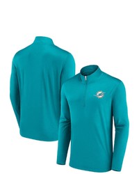 FANATICS Branded Aqua Miami Dolphins Underdog Quarter Zip Jacket