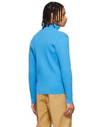 Jacquemus Blue Le Gilet Frescu Zip Up Sweater