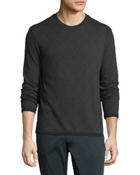 Argyle Crew-neck Sweater