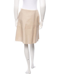 Jil Sander Navy A Line Skirt