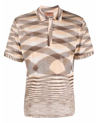 Missoni Graphic Print Short Sleeve Polo Shirt