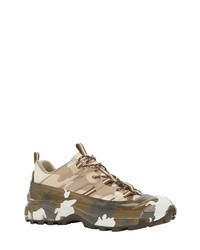 Burberry Arthur Camo Print Sneaker In Brown Camouflage At Nordstrom