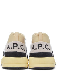 A.P.C. Black Beige Run Around Sneakers