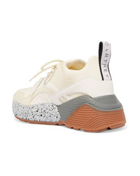 Stella McCartney Eclypse Neoprene Trimmed Faux Leather And Suede Sneakers