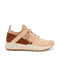 Vince Galvin Suede Leather And Neoprene Sneakers