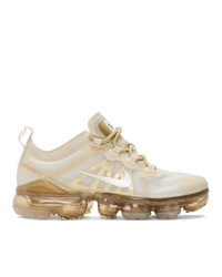 Nike Off White And Beige Air Vapormax 2019 Sneakers