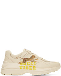 Gucci Off White Rhyton Tiger Sneakers