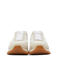 AMI Alexandre Mattiussi Off White Spring Low Top Sneakers