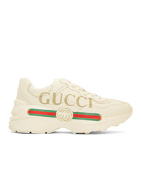 Gucci Off White Vintage Logo Rhyton Sneakers