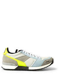 Ami Panelled Suede Sneakers