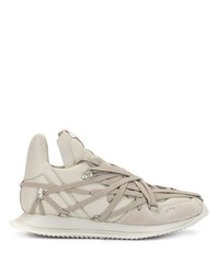Rick Owens Web Style Lace Up Sneakers