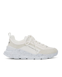 MSGM White And Grey Z Speckle Sneakers
