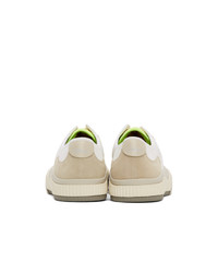 Chloé White And Off White Clint Sneakers