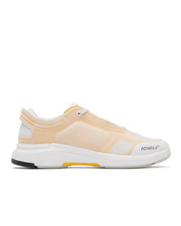 Athletics Footwear White And Yellow One Sneakers
