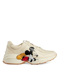 Gucci X Disney Rhyton Mickey Mouse Print Sneakers