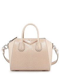 Givenchy Antigona Shiny Python Small Satchel Bag