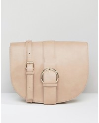 Glamorous Large Saddle Bag With Buckle Detail