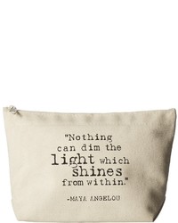 Dogeared Maya Angelou Nothing Can Dim The Light Lil Zip Handbags