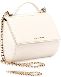Givenchy Pandora Box Mini Chain Shoulder Bag Ivory