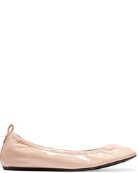 Lanvin Patent Leather Ballet Flats Blush