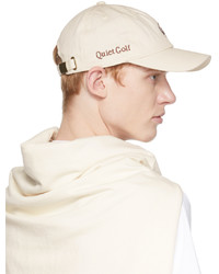 Quiet Golf Beige Logo Dad Cap