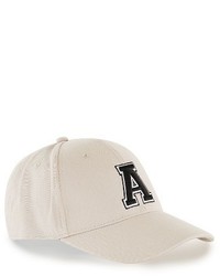 Topman Embroidered A Snapback Cap Beige